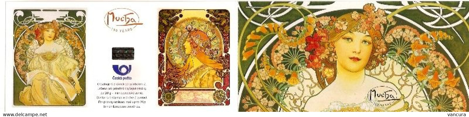 Booklet A 635 (1st And 2nd Issues) Czech Republic Alfons Mucha Motives 2010 - Neufs