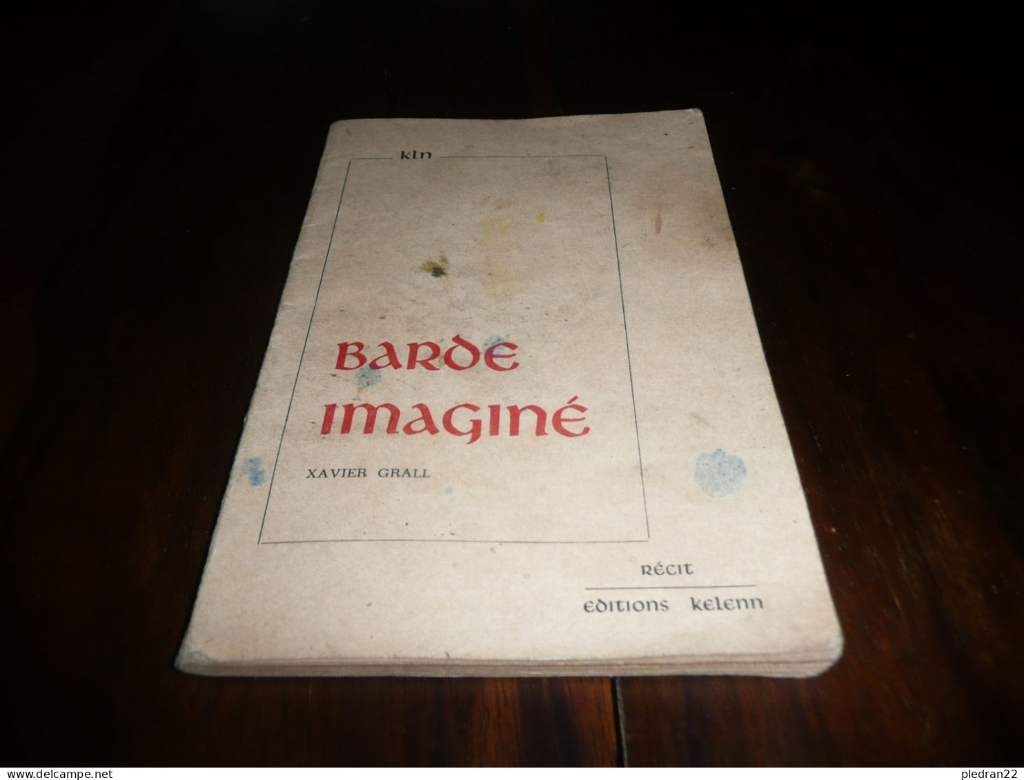 KLN XAVIER GRALL BARDE IMAGINE RECIT EDITIONS KELENN 1968 - Bretagne