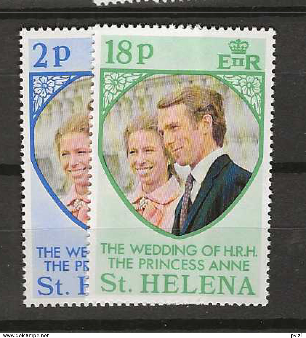 1973 MNH Saint Helena Mi  264-65 Postfris** - Saint Helena Island