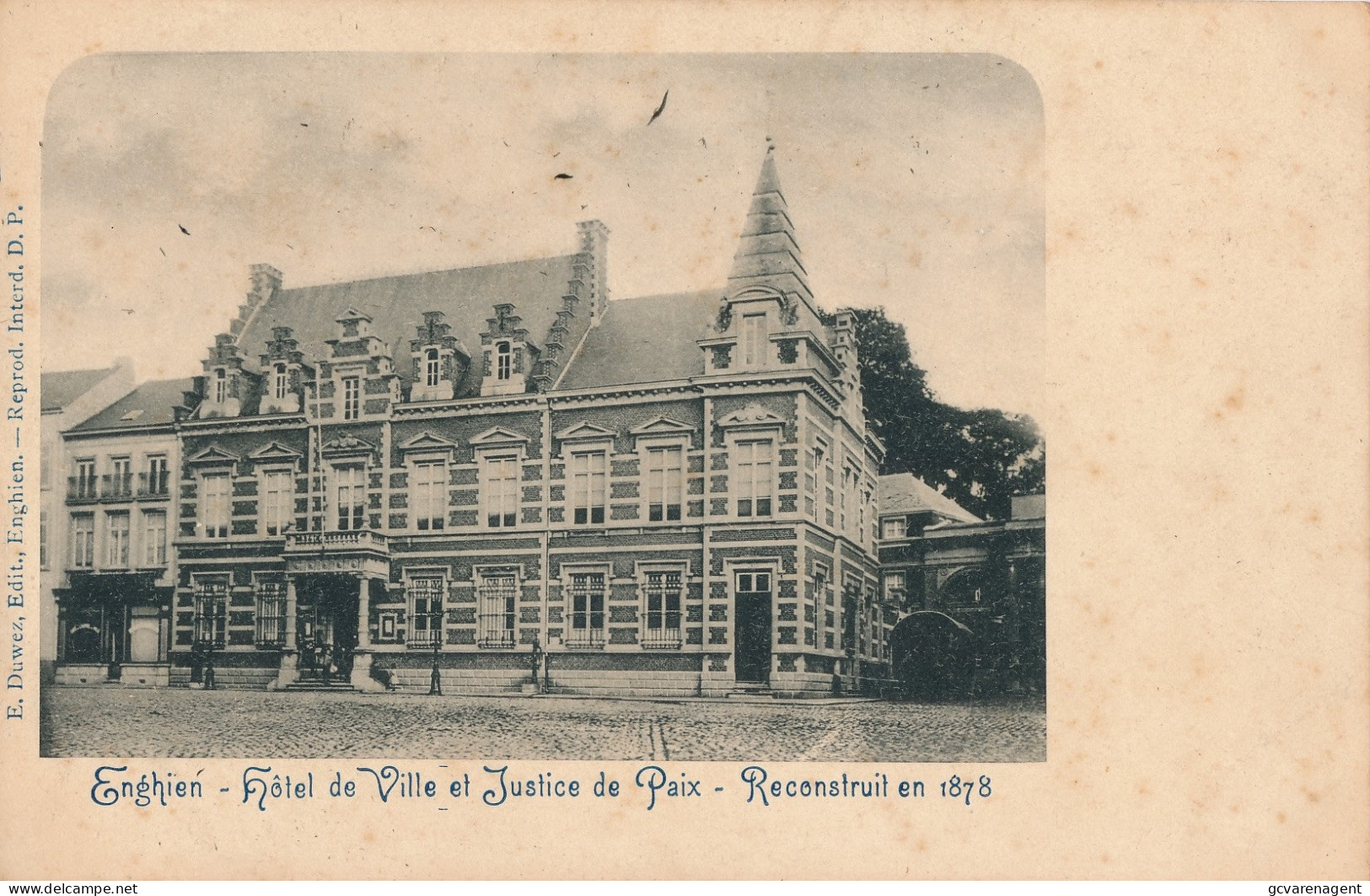 EDINGEN   HOTEL DE VILLE ET JUSTICE DE PAIX  RECONSTRUIT EN 1878      2 SCANS - Edingen