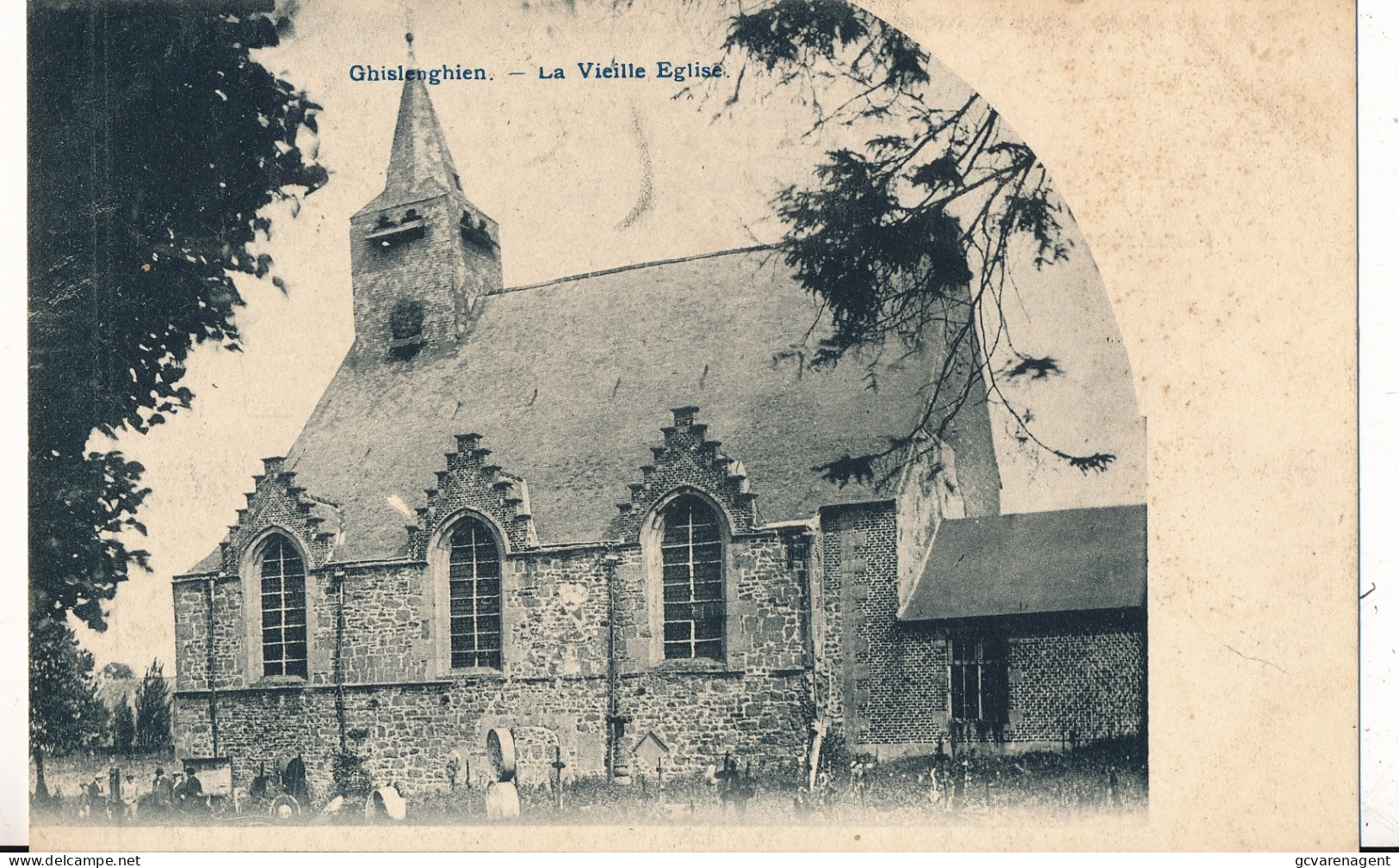 GHISLENGHIEN  LA VIEILLE EGLISE     2 SCANS - Ath