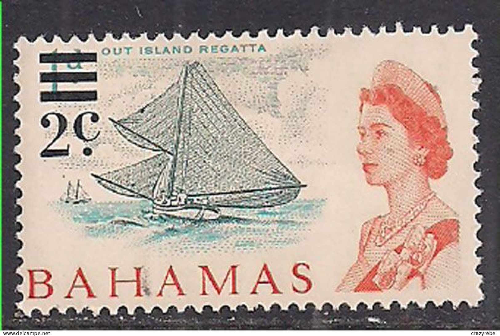 Bahamas 1966 QE2 2c Boat SG 274 MH ( F312 ) - 1963-1973 Autonomia Interna