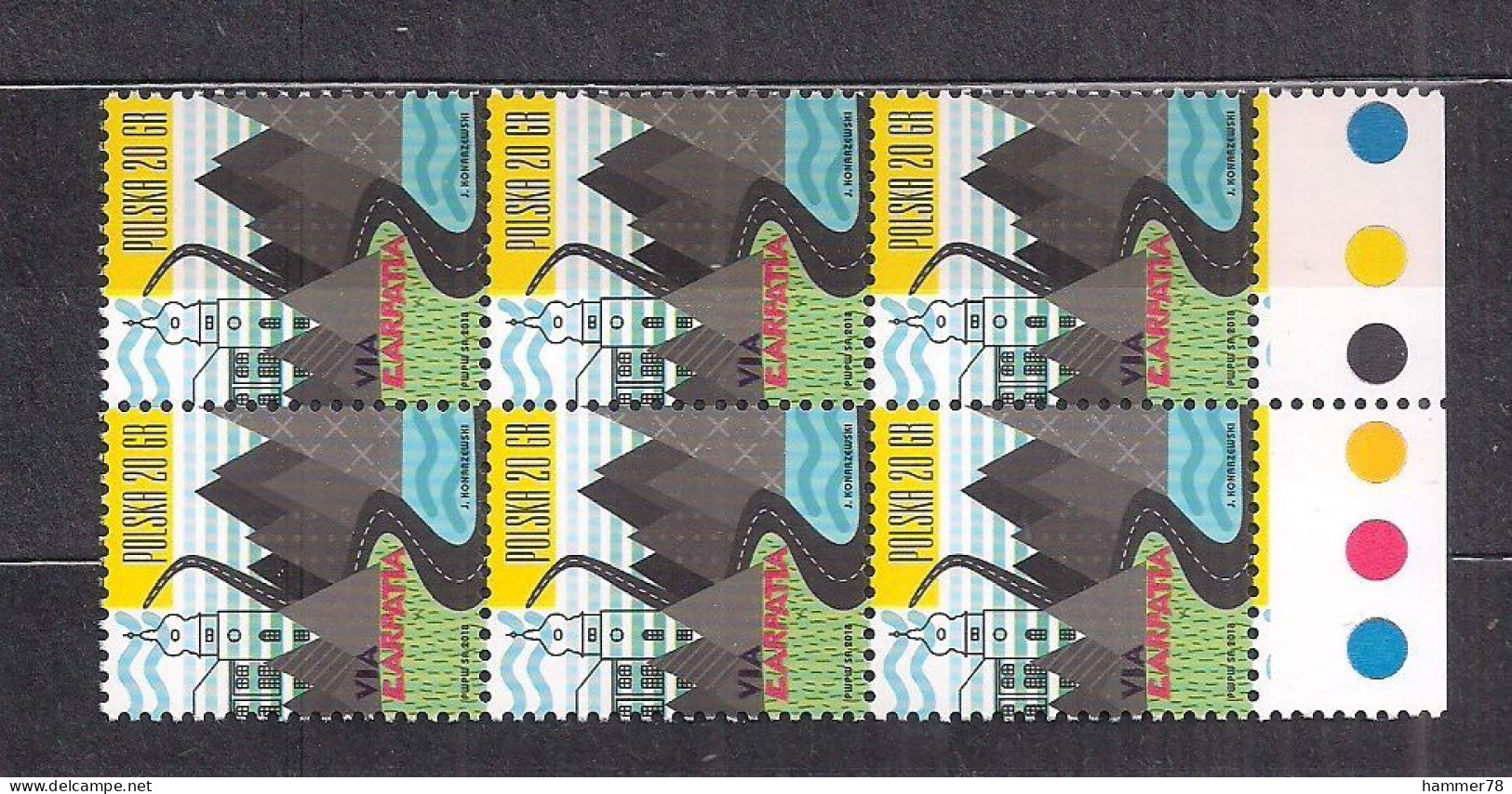 POLAND 2018 VIA CARPATIA BLOCK Of 6 MNH - Unused Stamps