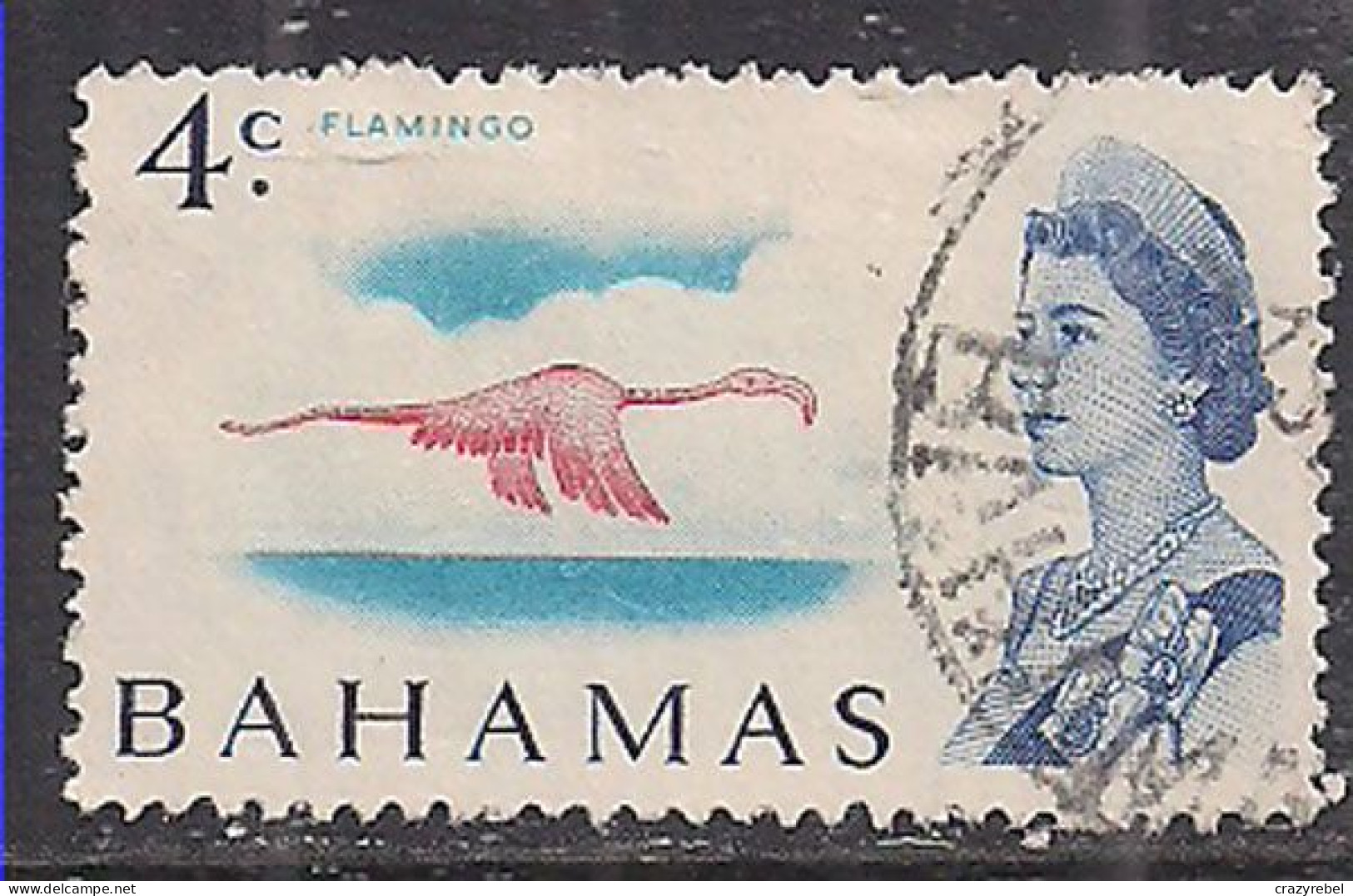 Bahamas 1967/71 QE2 4cents Birds SG 298 Used ( F393 ) - 1963-1973 Autonomia Interna