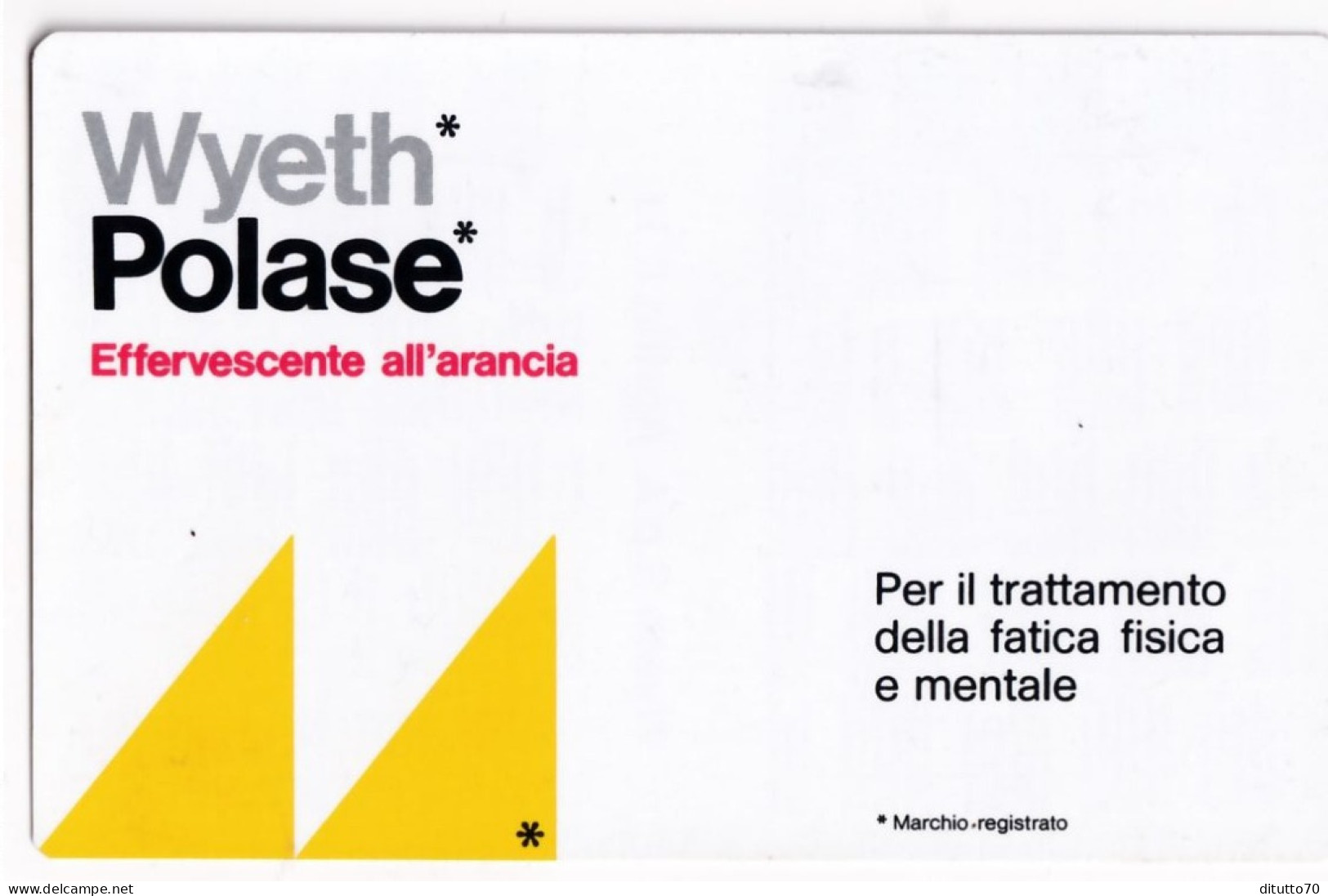 Calendarietto - Wyeth Polase - S.p.a. Aprilia - Latina - Anno 1979 - Petit Format : 1971-80