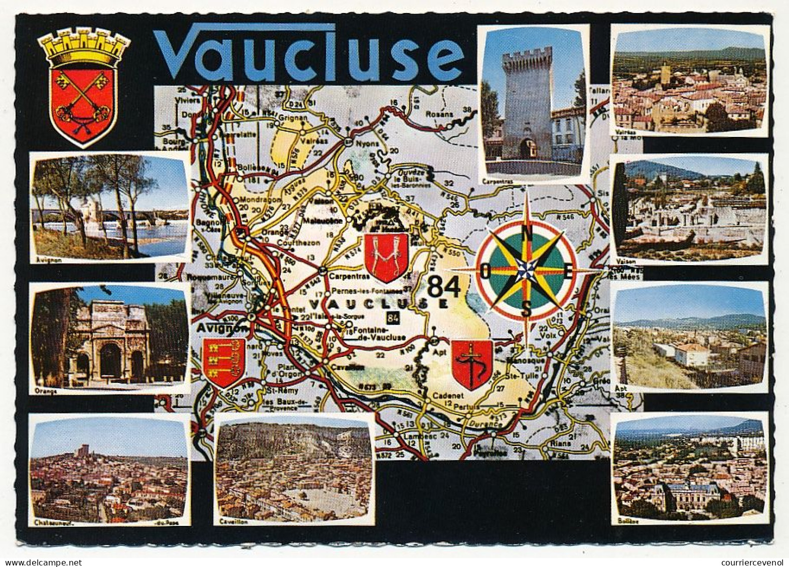 CPM - VAUCLUSE - Carte Du Département De Vaucluse Et Petites Illustrations - Autres & Non Classés