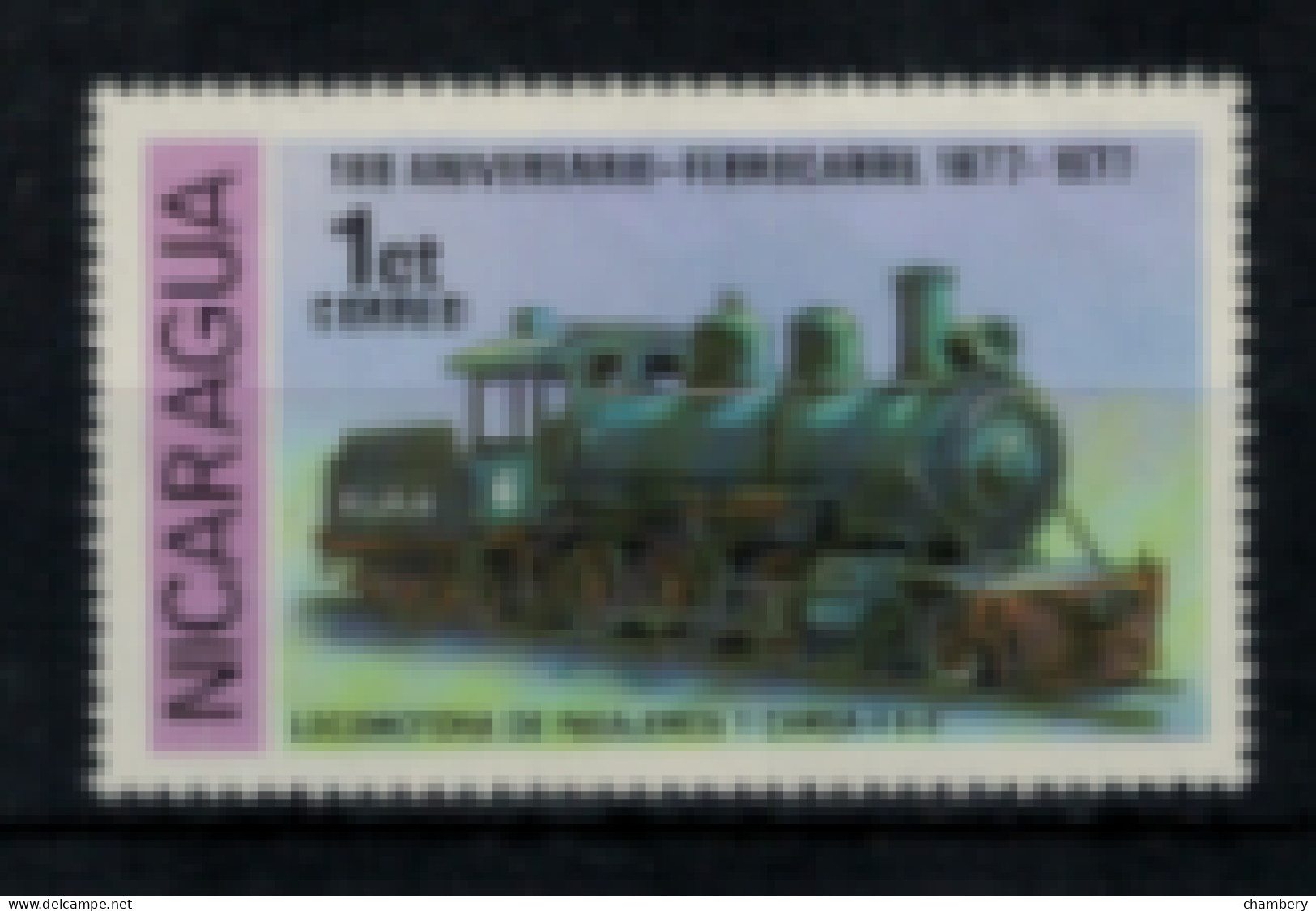 Nicaragua - "Centenaire Des Chemins De Fer : Locomotive Et Wagons" - Neuf 2** N° 1098 De 1978 - Nicaragua