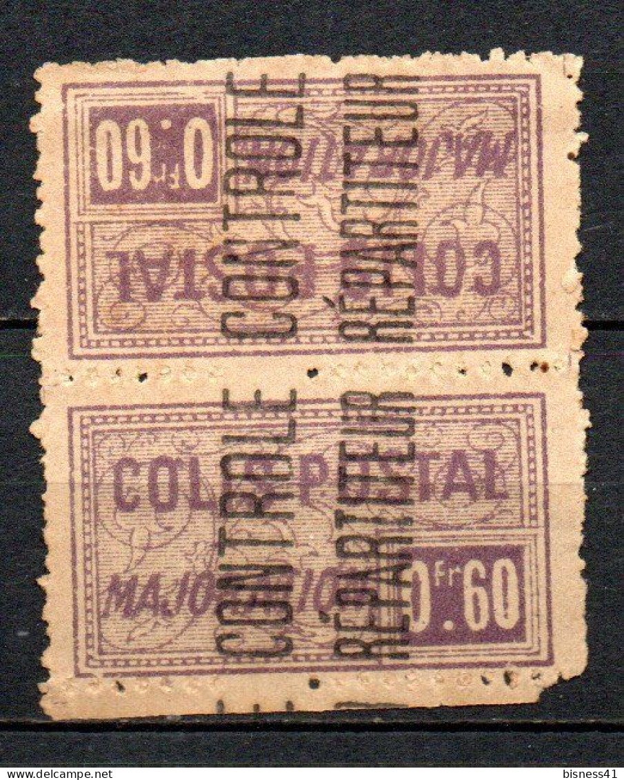 Col40 Colonie Algérie 1824 Colis Postaux N° 13 Tête Bêche Oblitéré Cote 30€ - Paketmarken