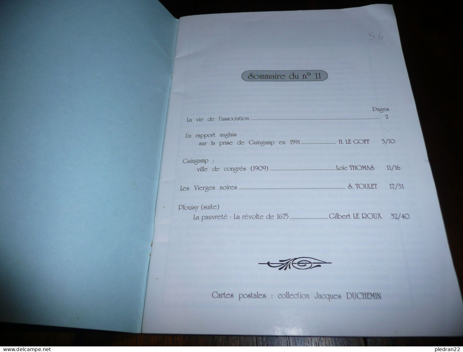 REVUE LE PAYS DE GUINGAMP 1991 N° 11 ASSOCIATION DES AMIS DU PAYS DE GUINGAMP ++ PLOUISY SIEGE DE GUINGAMP VIERGE NOIRE - Tourism & Regions