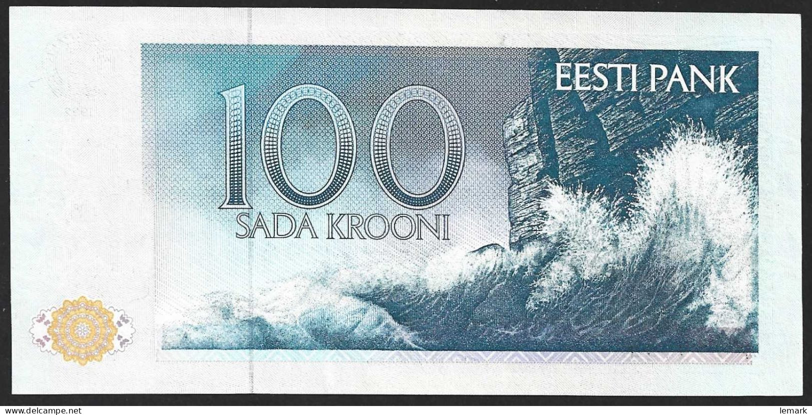 Estonia 100 Krooni 1992 P74b AQ718385 A UNC VERY RARE! - Estonia