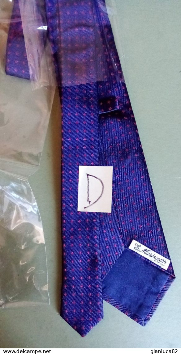 Cravatta Di Seta Nuova Di E. Marinella Piazza Vittoria Napoli (H134) Come Da Foto In Busta E Scatolo  Offertissima  Sped - Krawatten