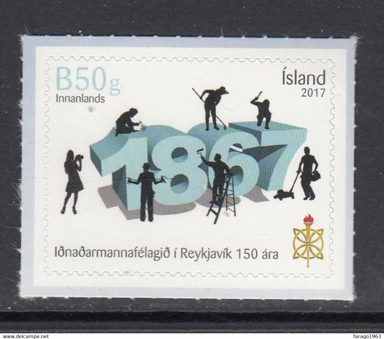 2017 Iceland Craftsmen Guild Complete Set Of 1 MNH @ BELOW FACE VALUE - Ongebruikt