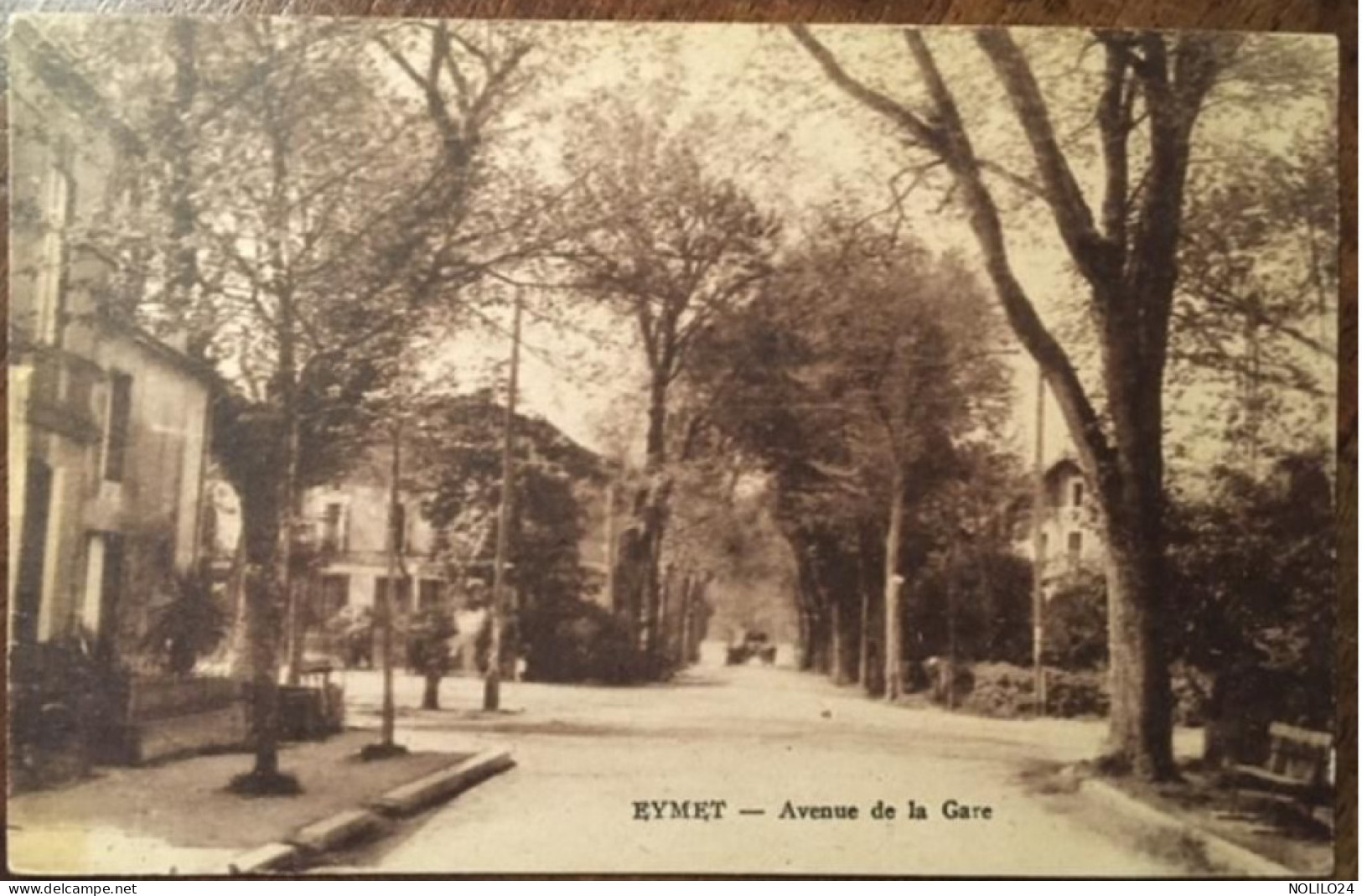 Cpa 24 Eymet, Avenue De La Gare, éd Guionie, Non écrite - Eymet