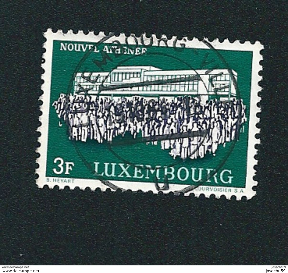 N° 650 Nouvel Athénée Timbre Luxembourg (1964) Oblitéré - 1960 Charlotte, Diadem
