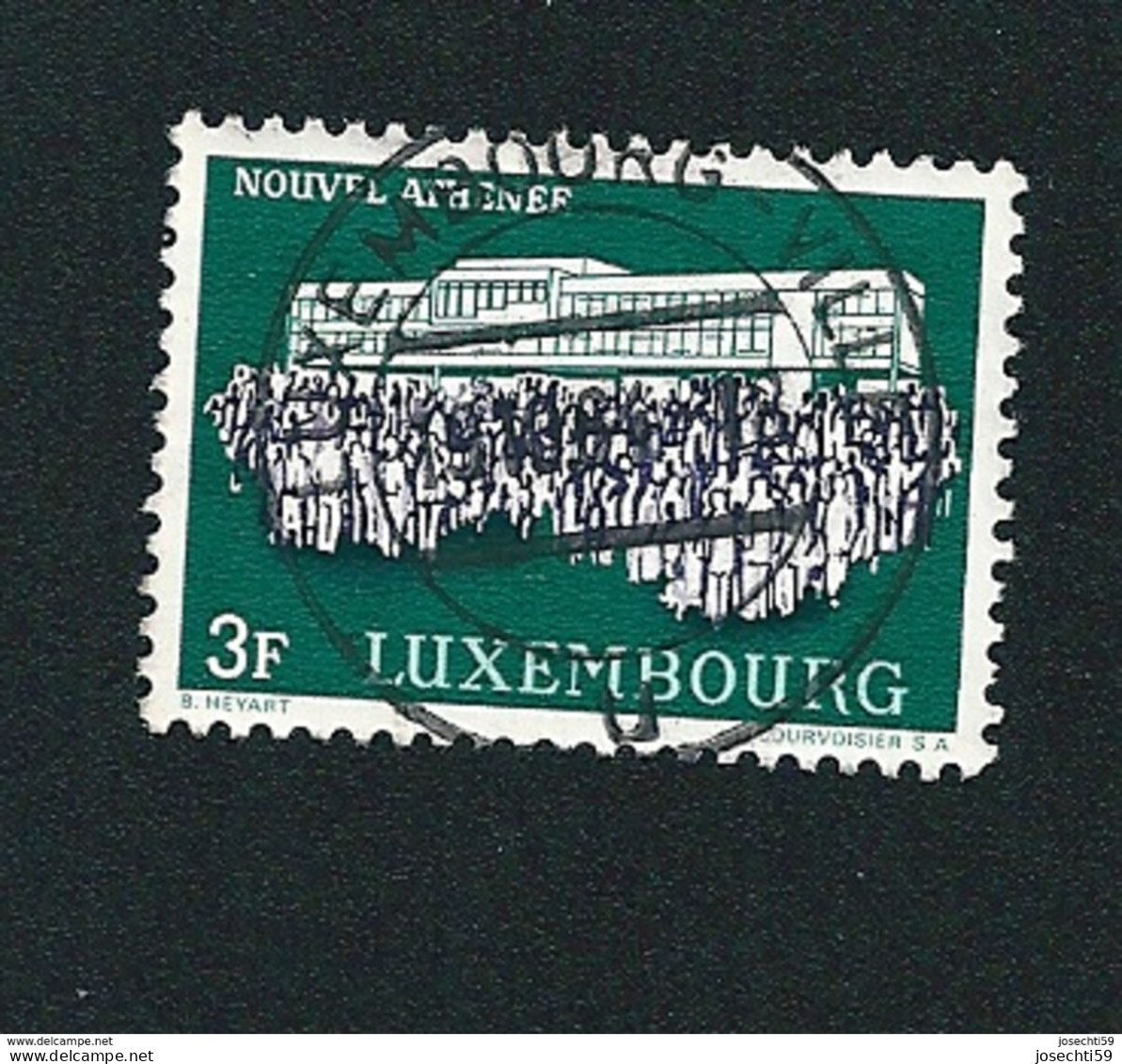 N° 650 Nouvel Athénée Timbre Luxembourg (1964) Oblitéré - 1960 Charlotte, Tipo Diadema