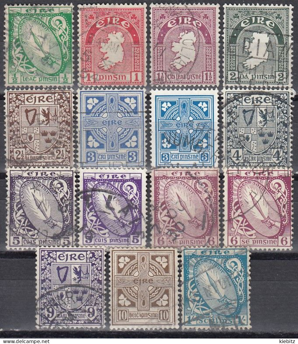 IRLAND 1940 - 1932 MiNr: 71-82 Komplett WZ 2  Used - Gebruikt