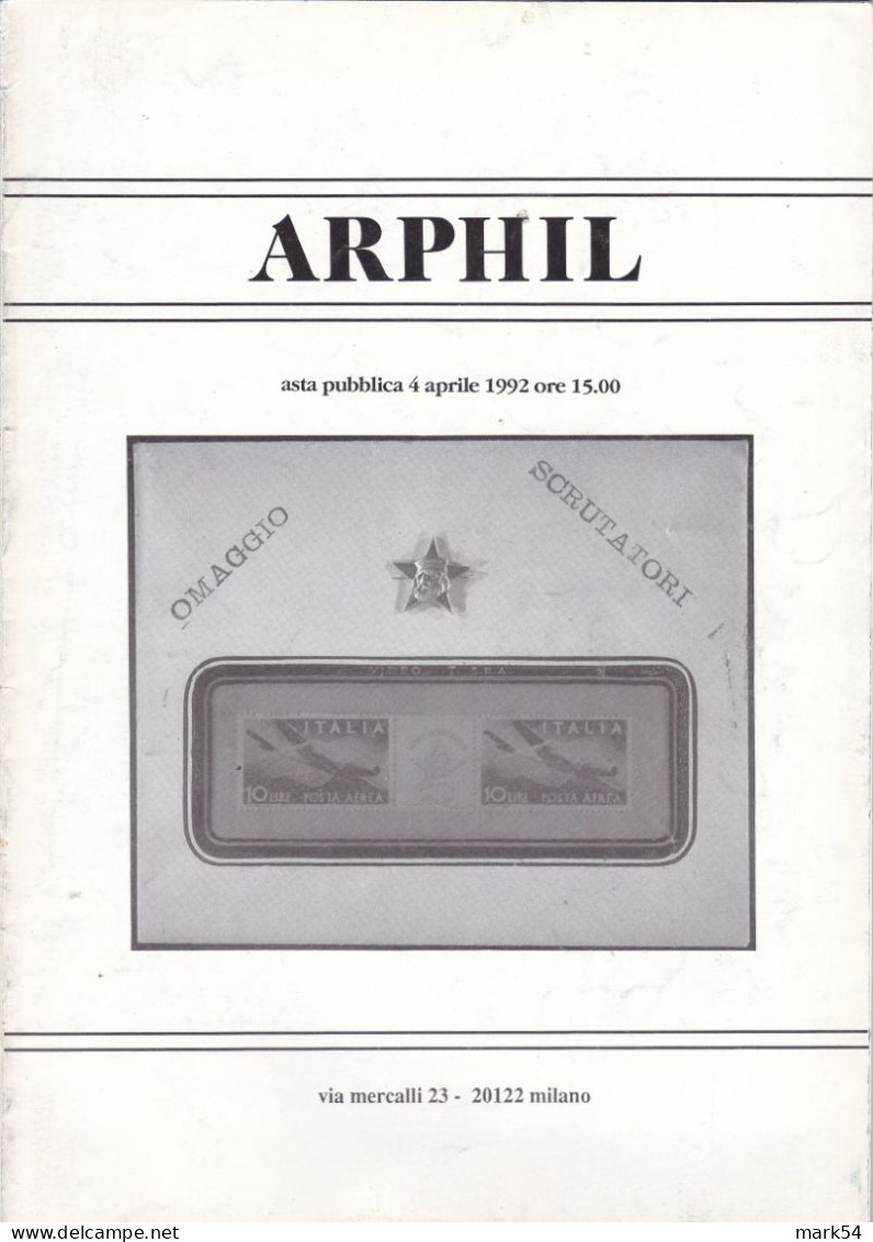 Arphil Lotto Di Quattro Vecchi Cataloghi Dal 1988 Al 1992 - Italië