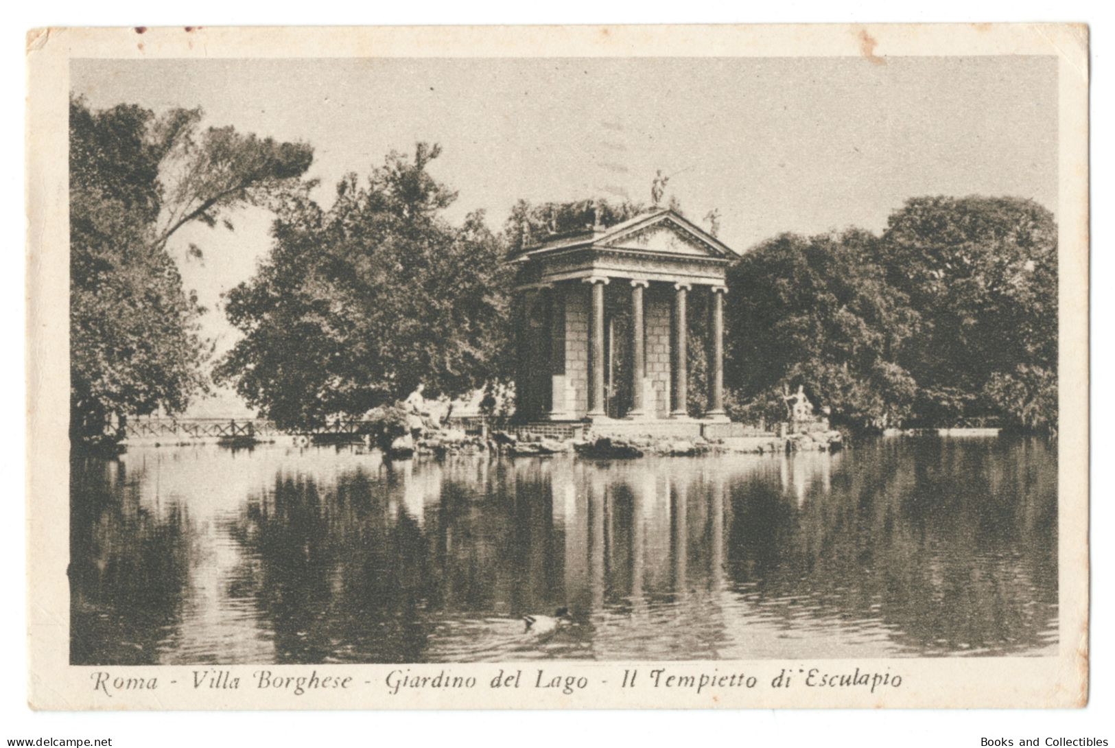 Roma - Villa Borghese - Giardino Del Lago - Il Tempietto Di Esculapio * 0201 - Parchi & Giardini