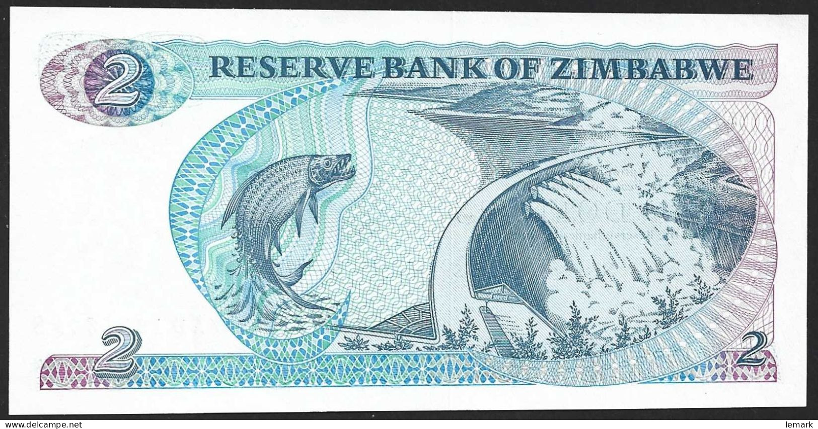 Zimbabwe 2 Dollar 1983 P1b UNC - Simbabwe