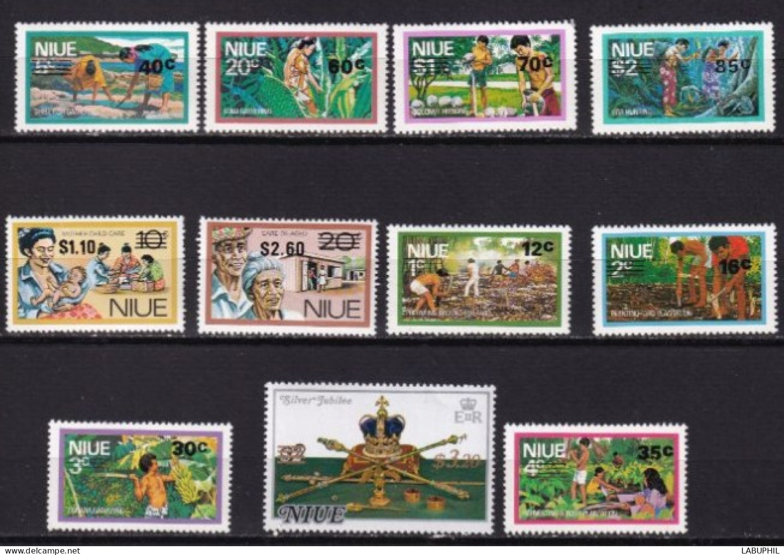 NIUE   NEUFS MNH ** 1977 Surcharges - Niue