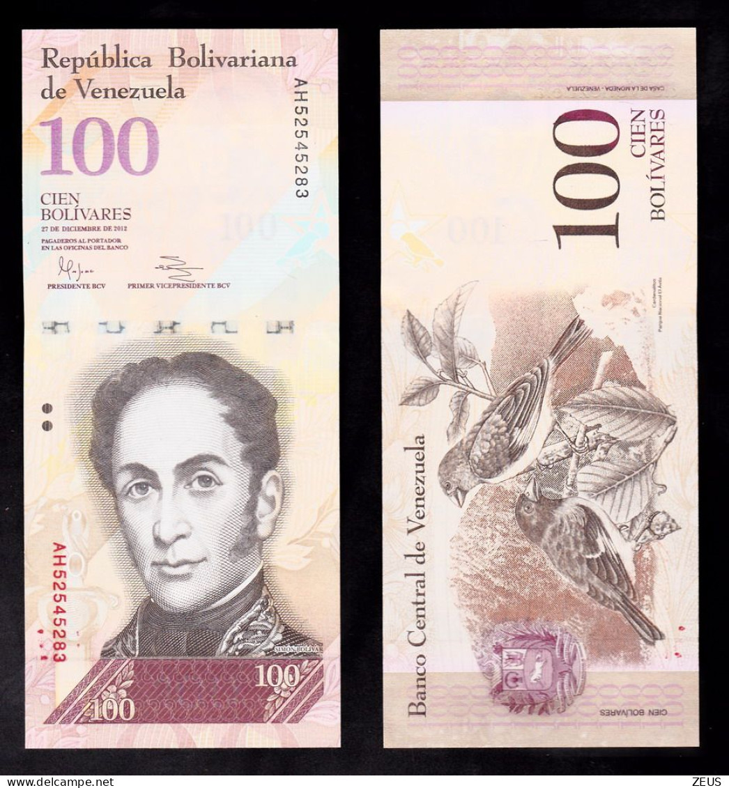 VENEZUELA 100  BOLIVAREAS 2012 PIK 93F FDS - Venezuela