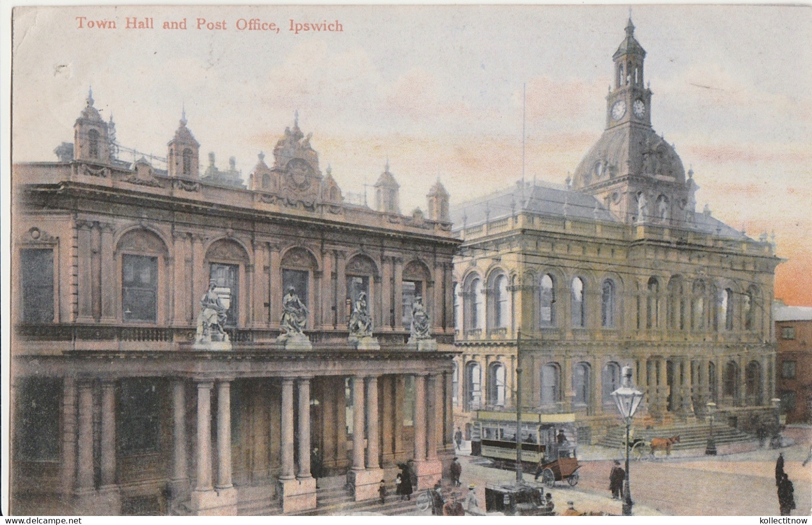 TOWN HALL AND POST OFFICE - IPSWICH - Ipswich