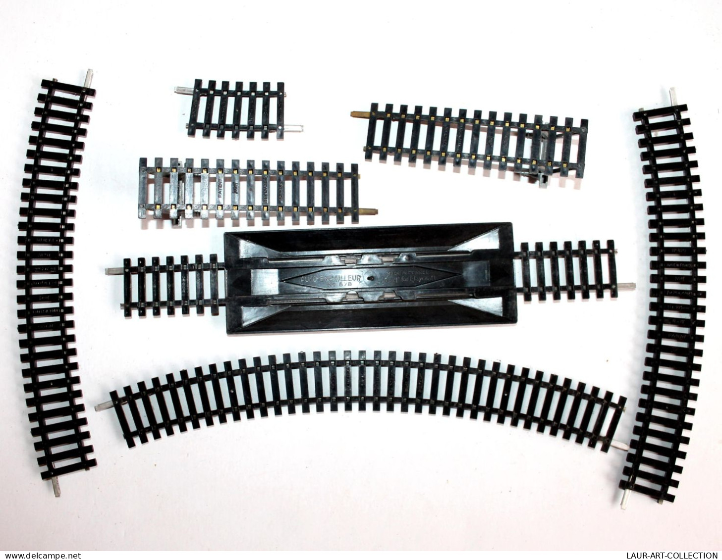 JOUEF HO 7 RAIL 1 AUTO ENRAILLEUR N°678, 2 BUTOIR, 4 COURBE N470 R=325mm R=385mm, MODELISME FERROVIAIRE TRAIN (2105.269) - Rails