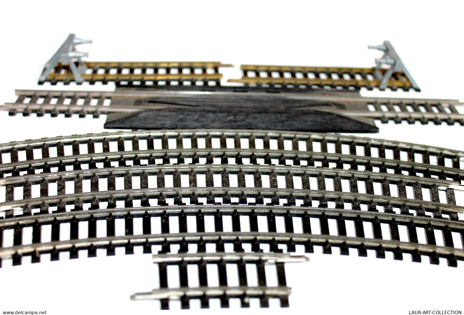 JOUEF HO 7 RAIL 1 AUTO ENRAILLEUR N°678, 2 BUTOIR, 4 COURBE N470 R=325mm R=385mm, MODELISME FERROVIAIRE TRAIN (2105.269) - Gleise