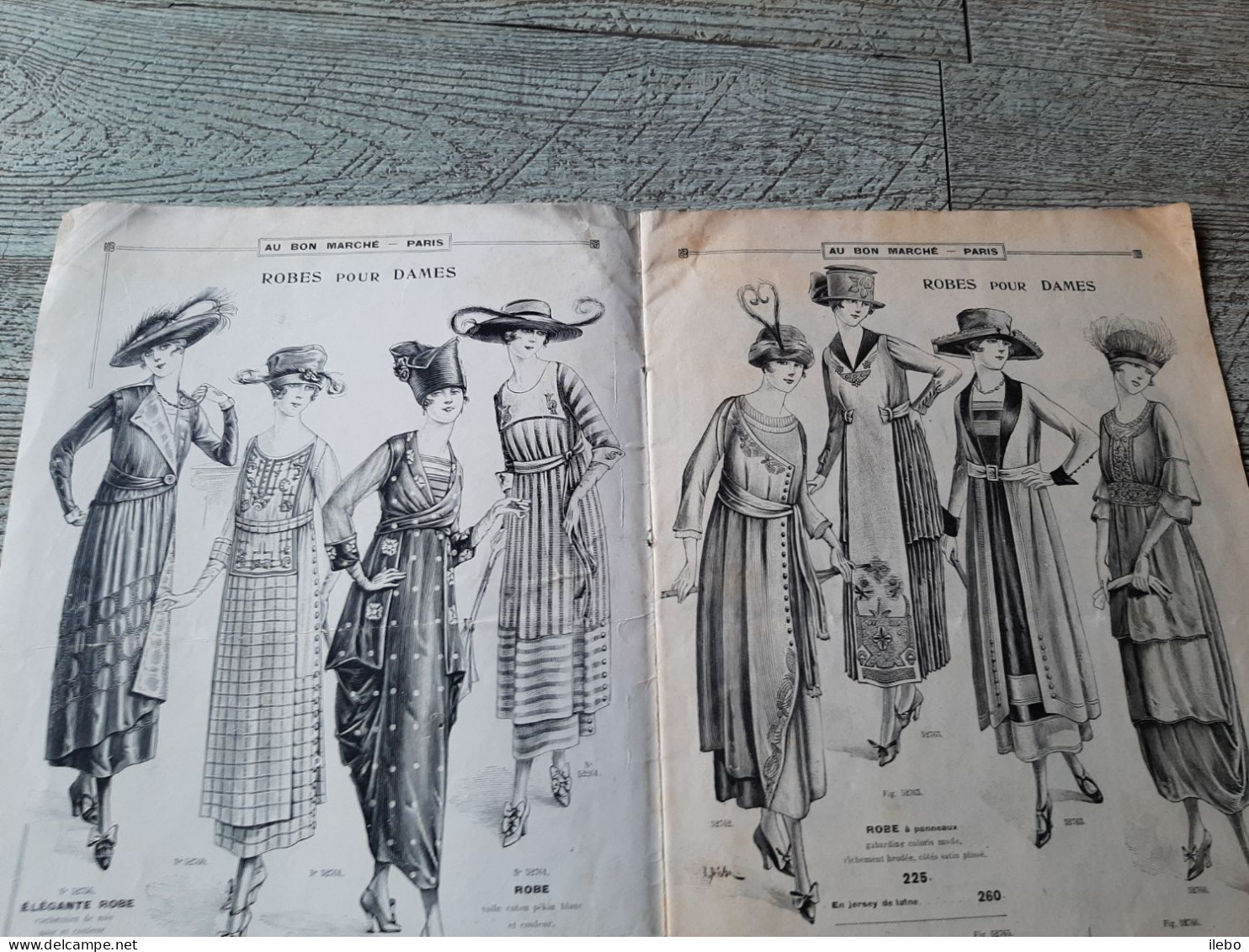 Catalogue Ancien Au Bon Marché Paris été 1918 Mode Femme Chapeaux Lingerie - Mode