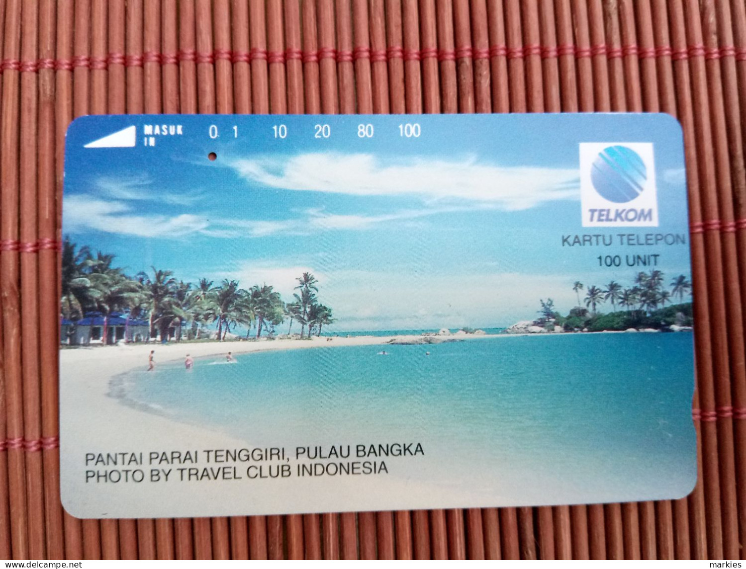 Phonecard Indonesia Used 100 Units  Used Rare - Indonesia