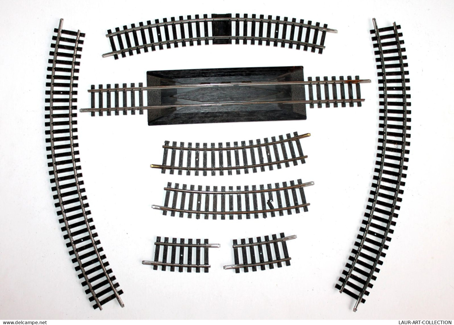 JOUEF HO 8 RAIL 1 AUTO ENRAILLEUR N°678, 1 COUPURE 6 COURBE N470 R=325mm R=385mm, MODELISME FERROVIAIRE TRAIN (2105.270) - Vías Férreas