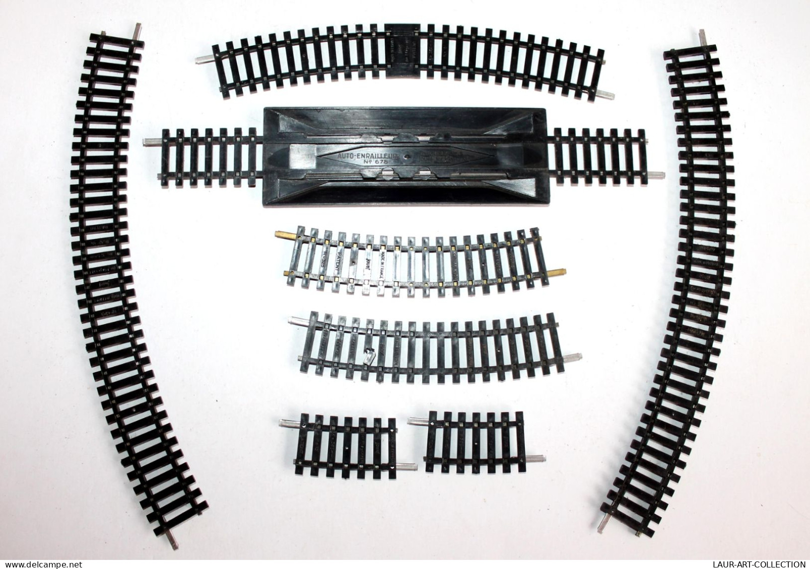 JOUEF HO 8 RAIL 1 AUTO ENRAILLEUR N°678, 1 COUPURE 6 COURBE N470 R=325mm R=385mm, MODELISME FERROVIAIRE TRAIN (2105.270) - Binari