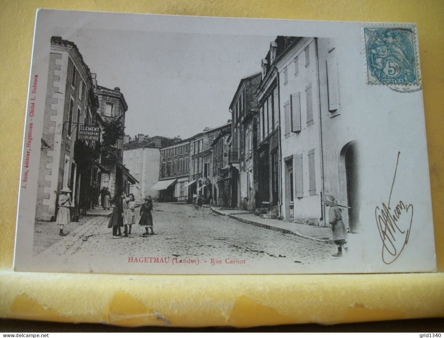 40 1297 CPA 1904 - AUTRE VUE DIFFERENTE N° 2 - 40 HAGETMAU - RUE CARNOT - ANIMATION. - Hagetmau