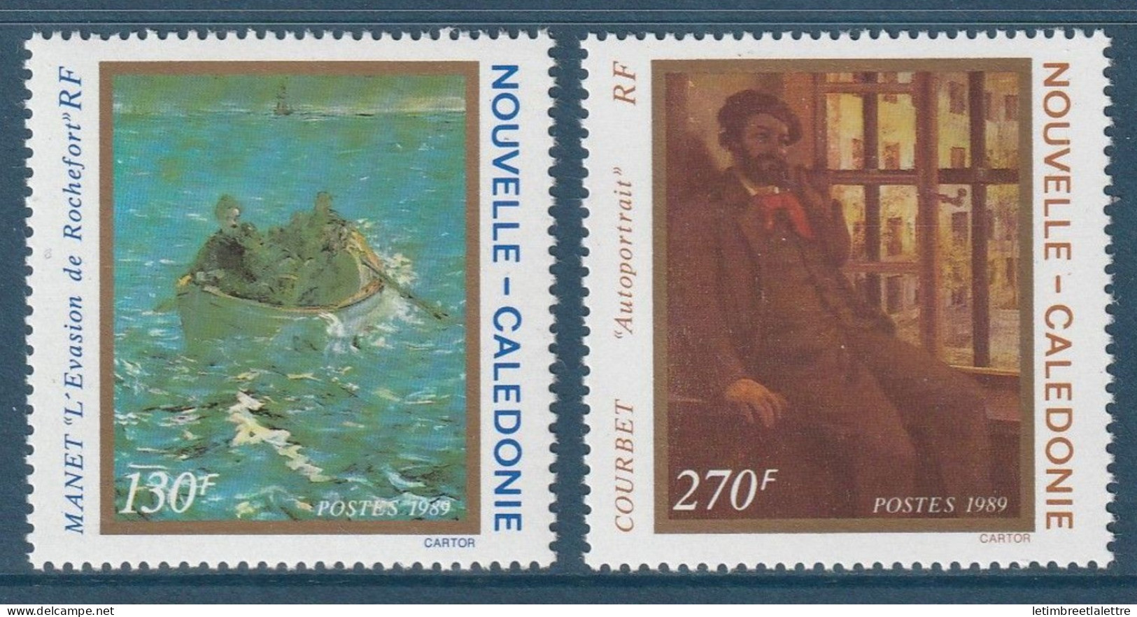 Nouvelle Calédonie - YT N° 585 Et 586 ** - Neuf Sans Charnière - 1989 - Neufs