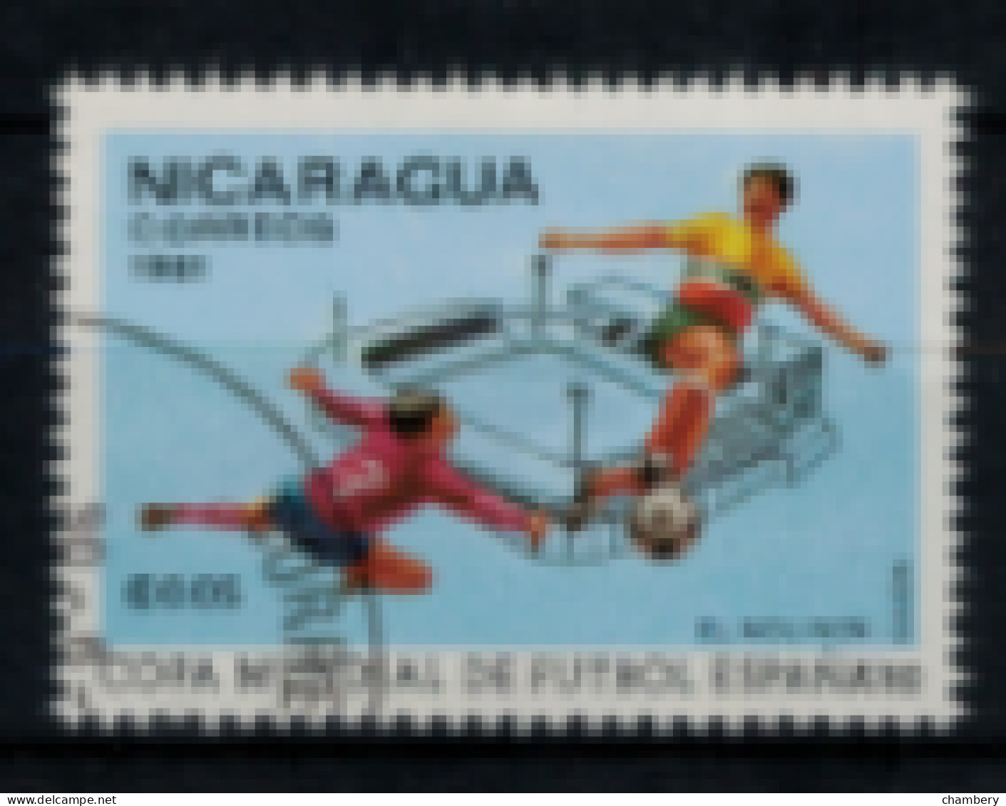 Nicaragua - "Espana 82" - Coupe Du Monde De Foot : El Molinon à Gijon" - Oblitéré N° 1145 De 1981 - Nicaragua