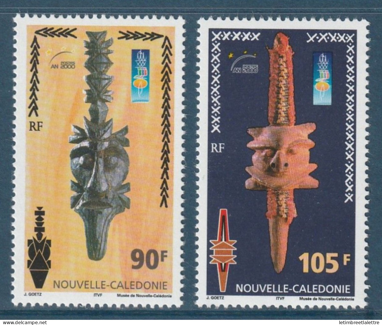 Nouvelle Calédonie - YT N° 823 à 824 ** - Neuf Sans Charnière - 2000 - Unused Stamps