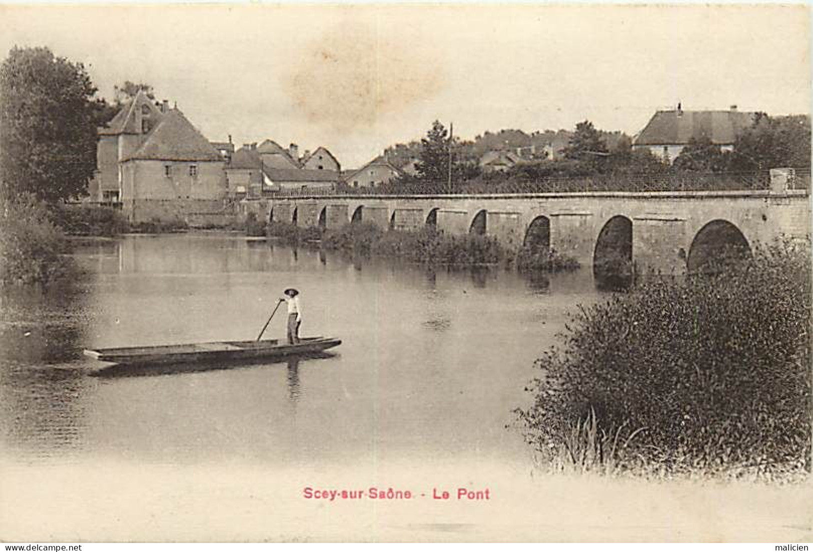 - Haute Saône -ref-A458- Scey Sur Saône - Le Pont - Barque - - Scey-sur-Saône-et-Saint-Albin