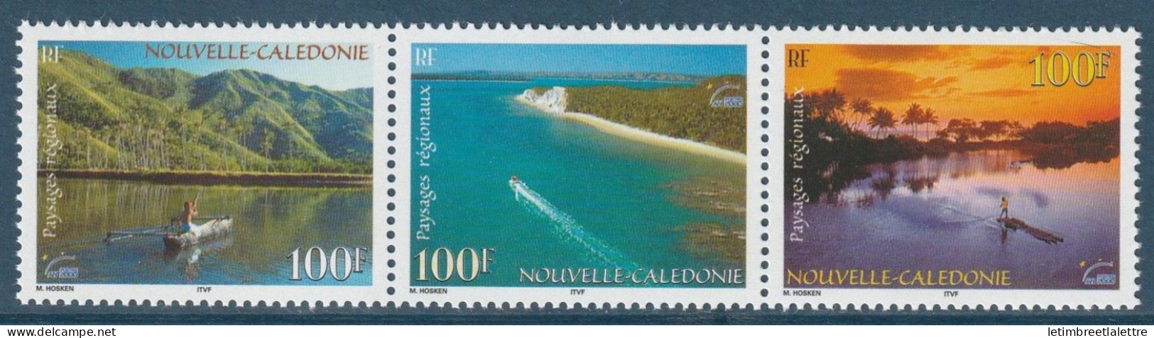 Nouvelle Calédonie - YT N° 827 à 829 ** - Neuf Sans Charnière - 2000 - Unused Stamps