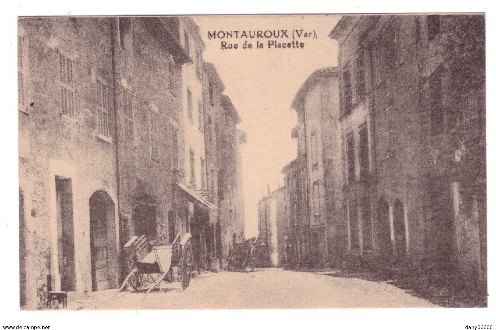 MONTAUROUX Rue De La Placette (carte Animée) - Montauroux