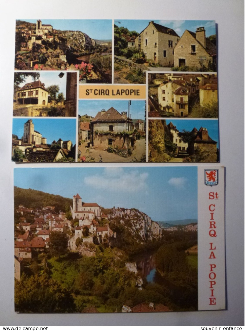 2 CP St Saint Cirq Lapopie 46 Lot Multivues - Saint-Cirq-Lapopie