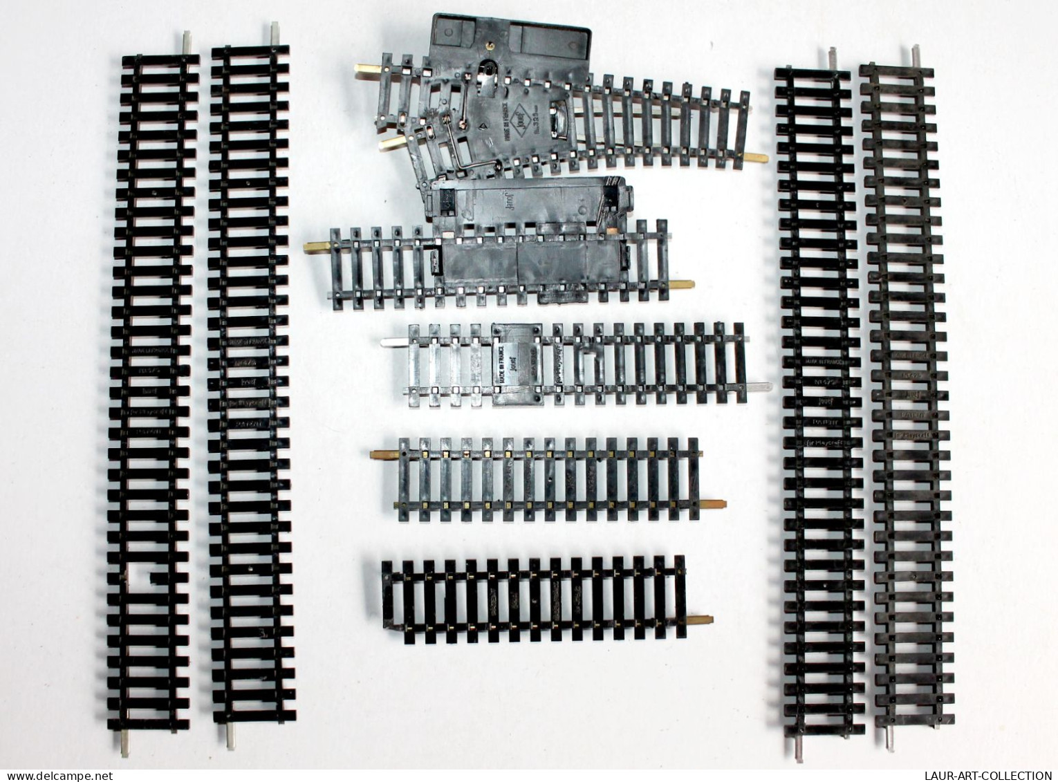 JOUEF HO 9 RAIL 1 AIGUILLAGE MANUEL 1 DECROCHAGE 1 COUPURE 6 DROIT N°475 N°475/2, MODELISME FERROVIAIRE TRAIN (2105.274) - Vías Férreas