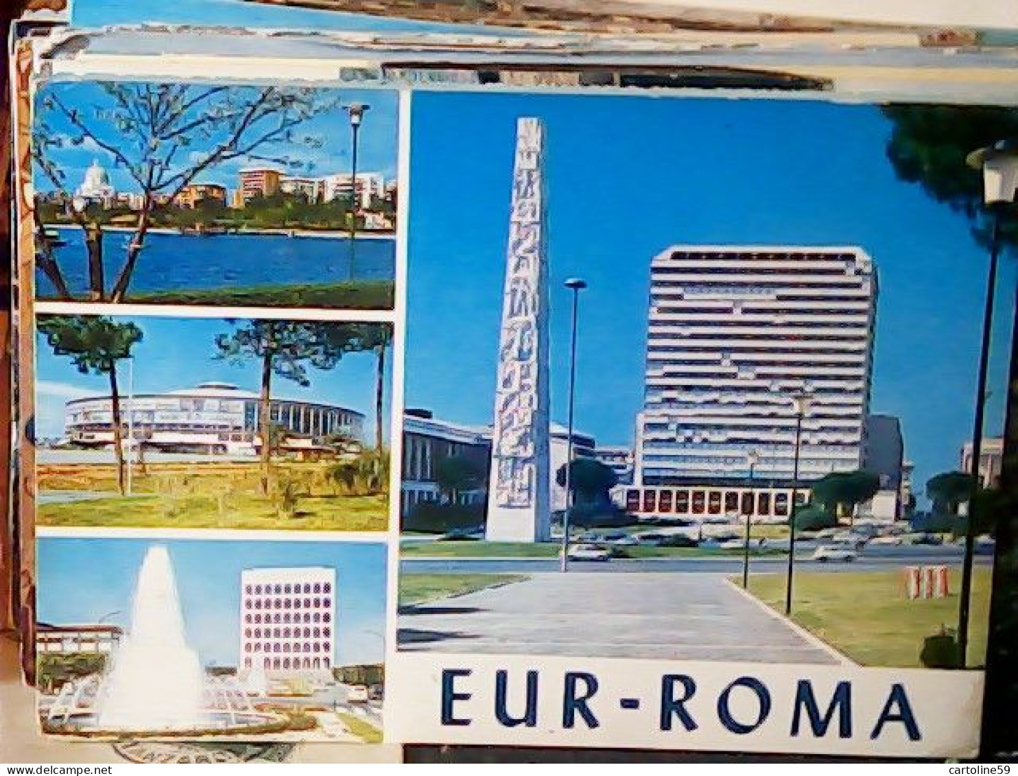 ROMA EUR VEDUTE E PALAZZETTO SPORT   VB1974 JT6548 - Stadien & Sportanlagen