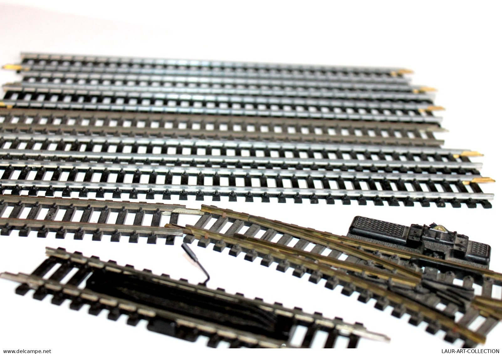 JOUEF HO 9 RAIL 1 AIGUILLAGE MANUEL 1 DECROCHAGE REF 480 1 COUPURE 6 DROIT N°475, MODELISME FERROVIAIRE TRAIN (2105.276) - Rails