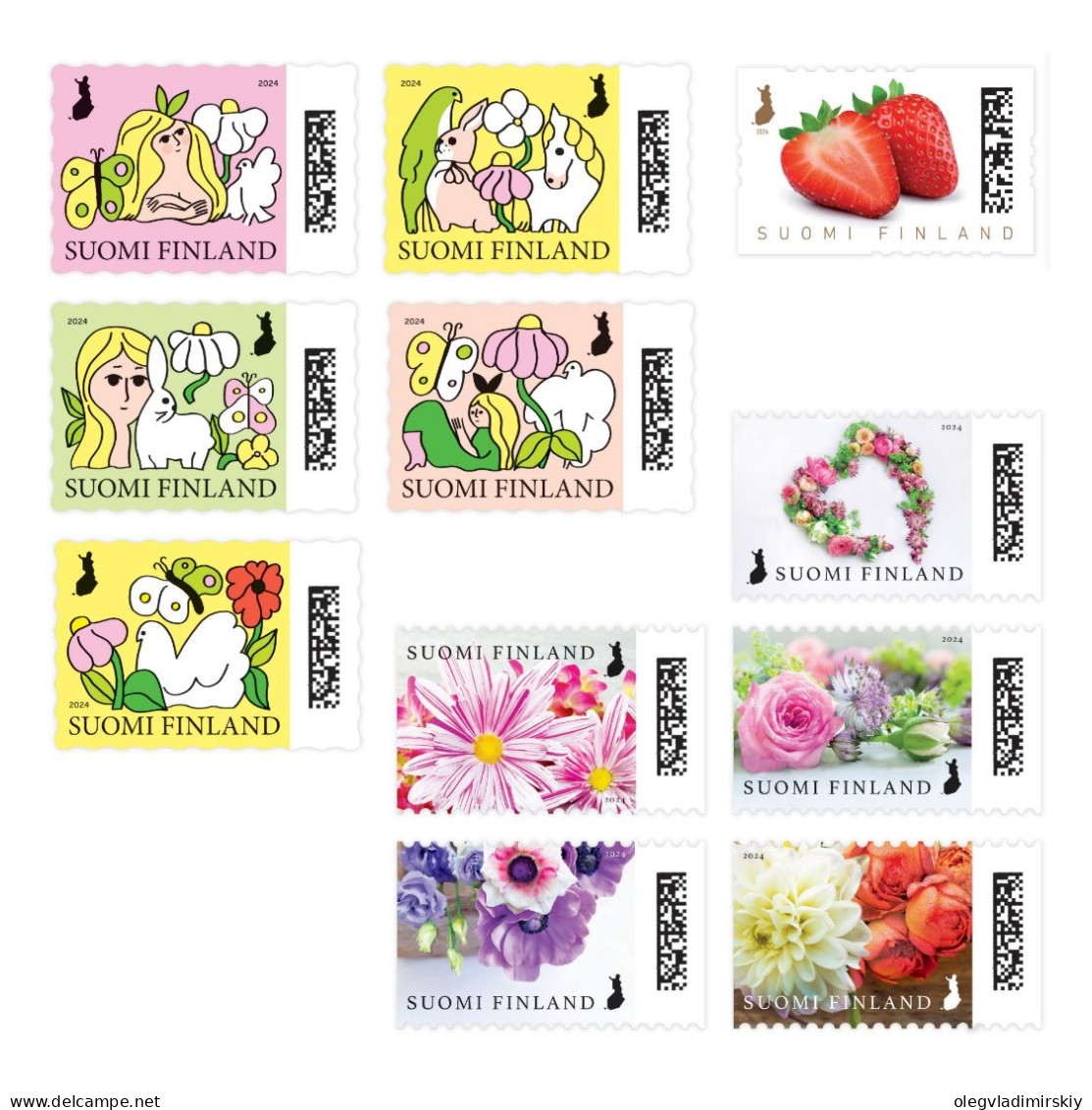 Finland Finnland Finlande 2024 January Issue Set MNH All Stamps Issued 170124 - Ungebraucht