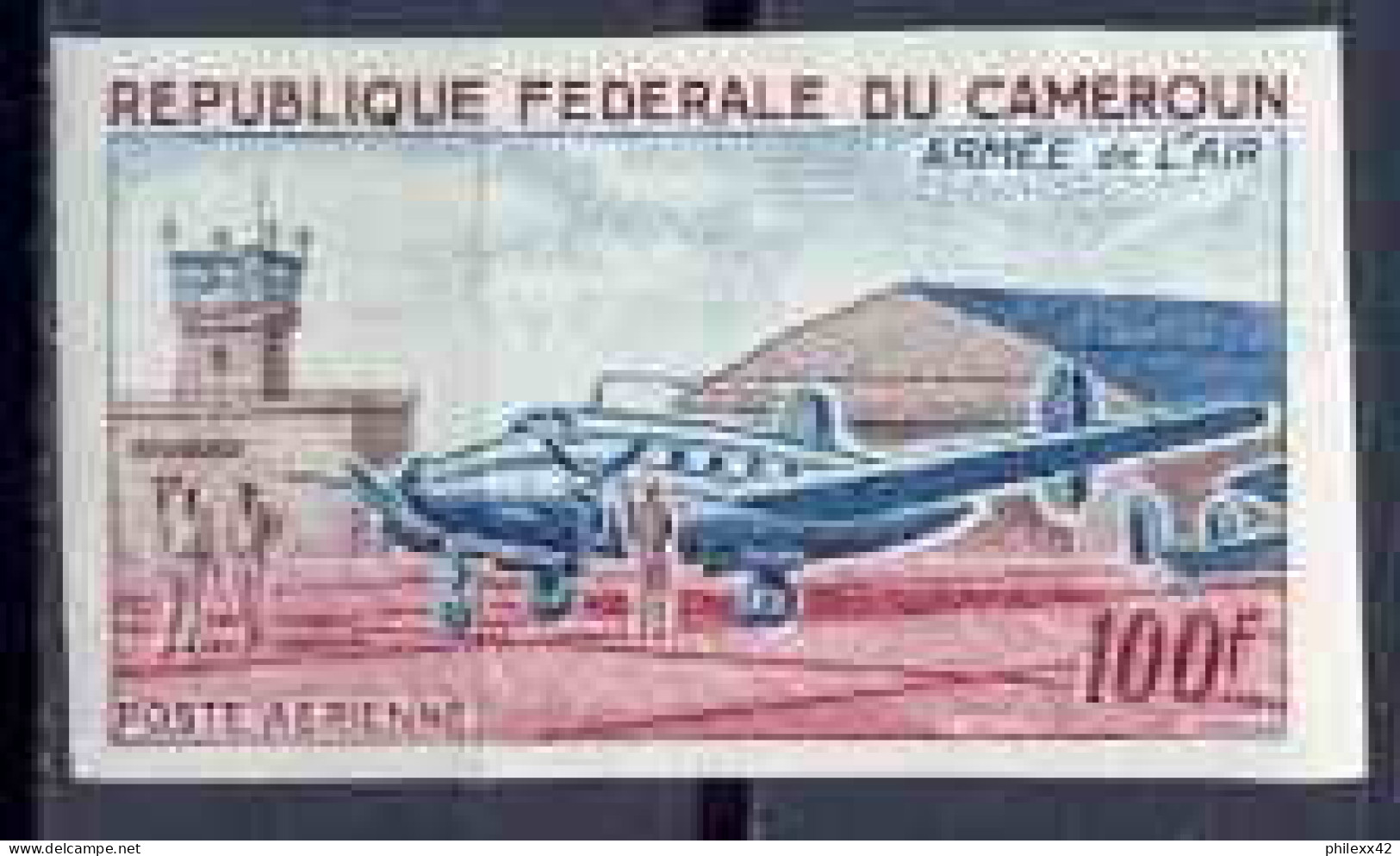 Cameroun 237 Non Dentelé Imperf ** Mnh PA N° 88 Avions (Airplane) Aviation / Armée De L'air (gravure Gandon) - Police - Gendarmerie