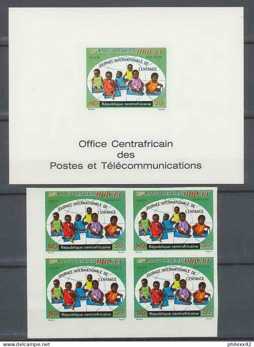 Centrafricaine 030 N°97 épreuve De Luxe/deluxe Proof + Non Dentelé Imperf UNICEF 72 Enfant (child) - UNICEF