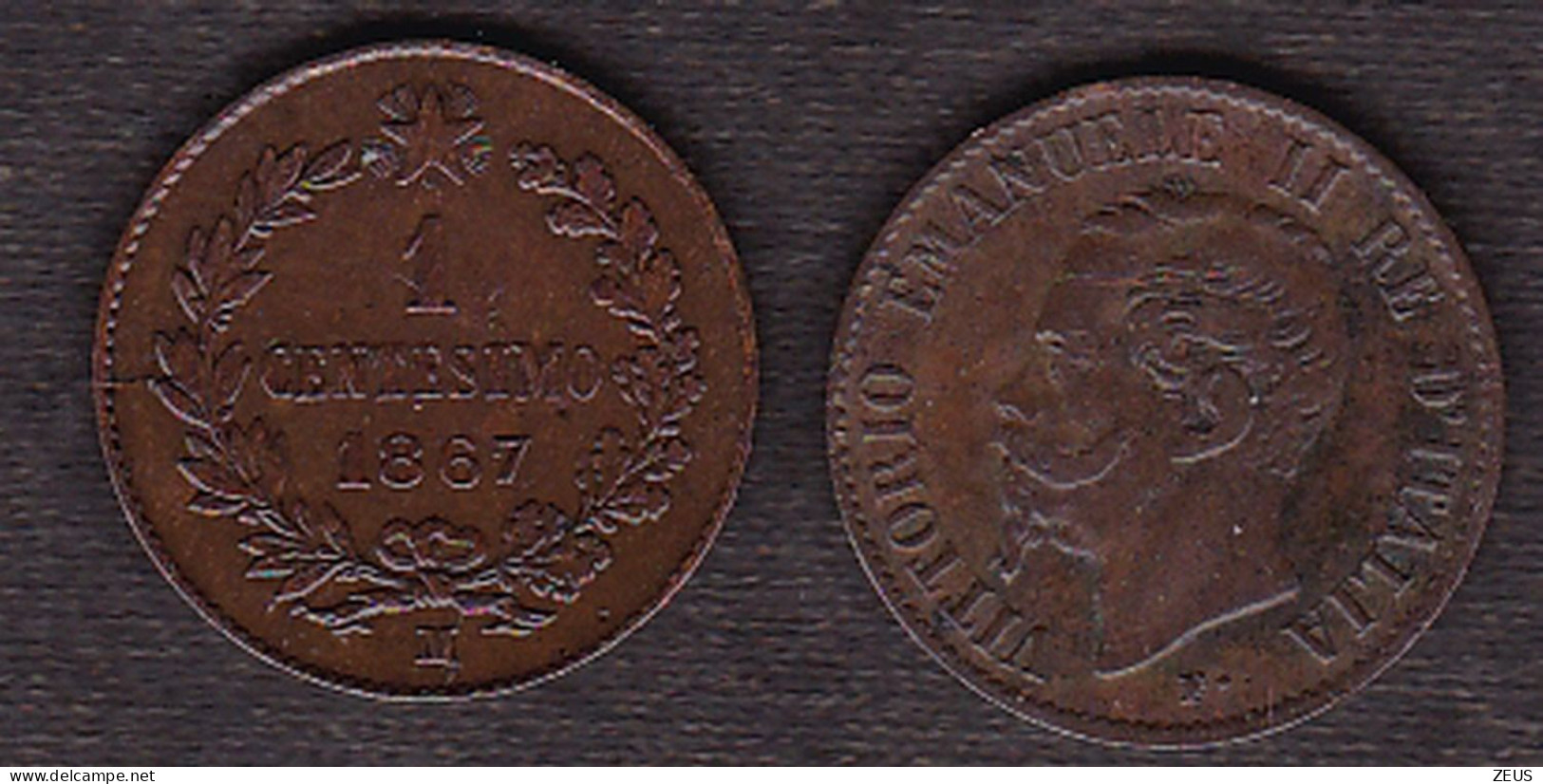 1 CENT.1867M QFDC VITTORIO EMANUELE II - 1861-1878 : Victor Emmanuel II.