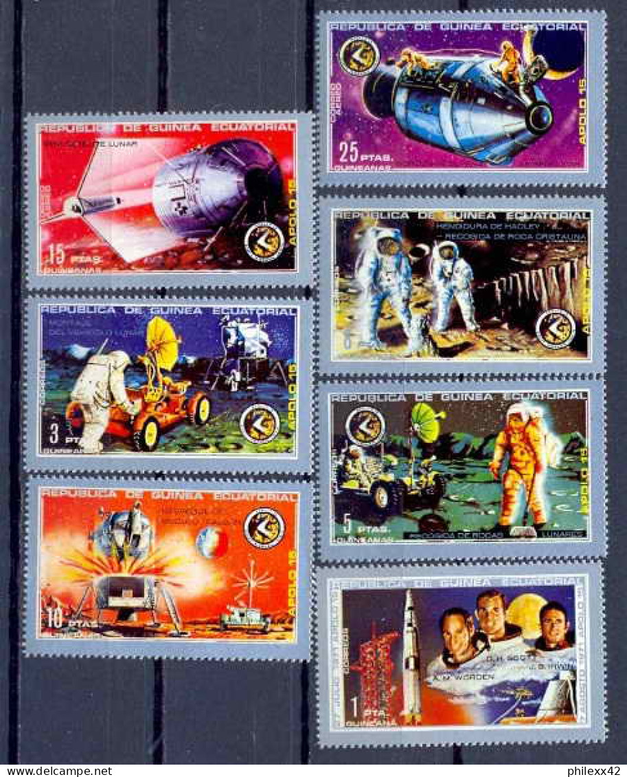 Guinée équatoriale Guinea 058 Lollini 5450 Guo 1/7 Espace (space) Apollo 15 MNH ** MNH ** - Colecciones