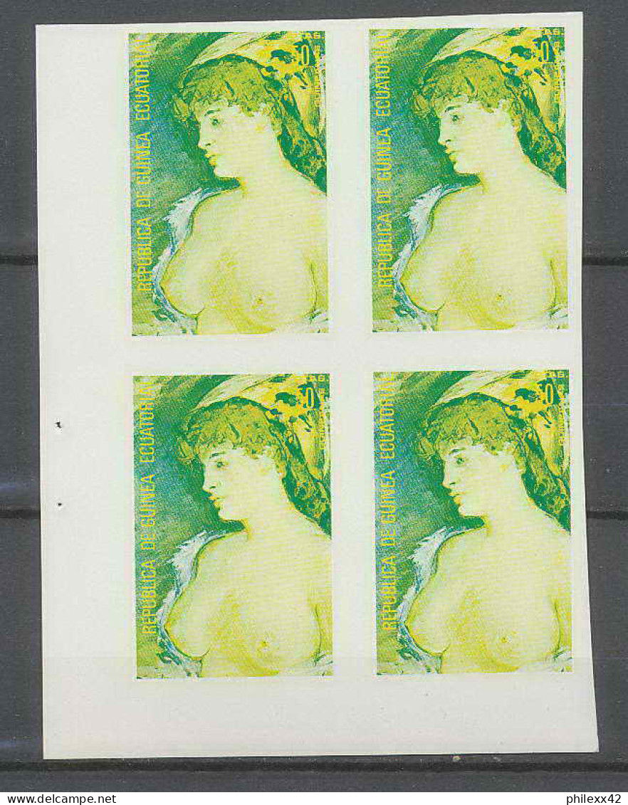 Guinée équatoriale Guinea 218 N°273 Manet Essai Proof Non Dentelé Imperf Orate Tableau Painting Nus Nudes MNH ** - Desnudos