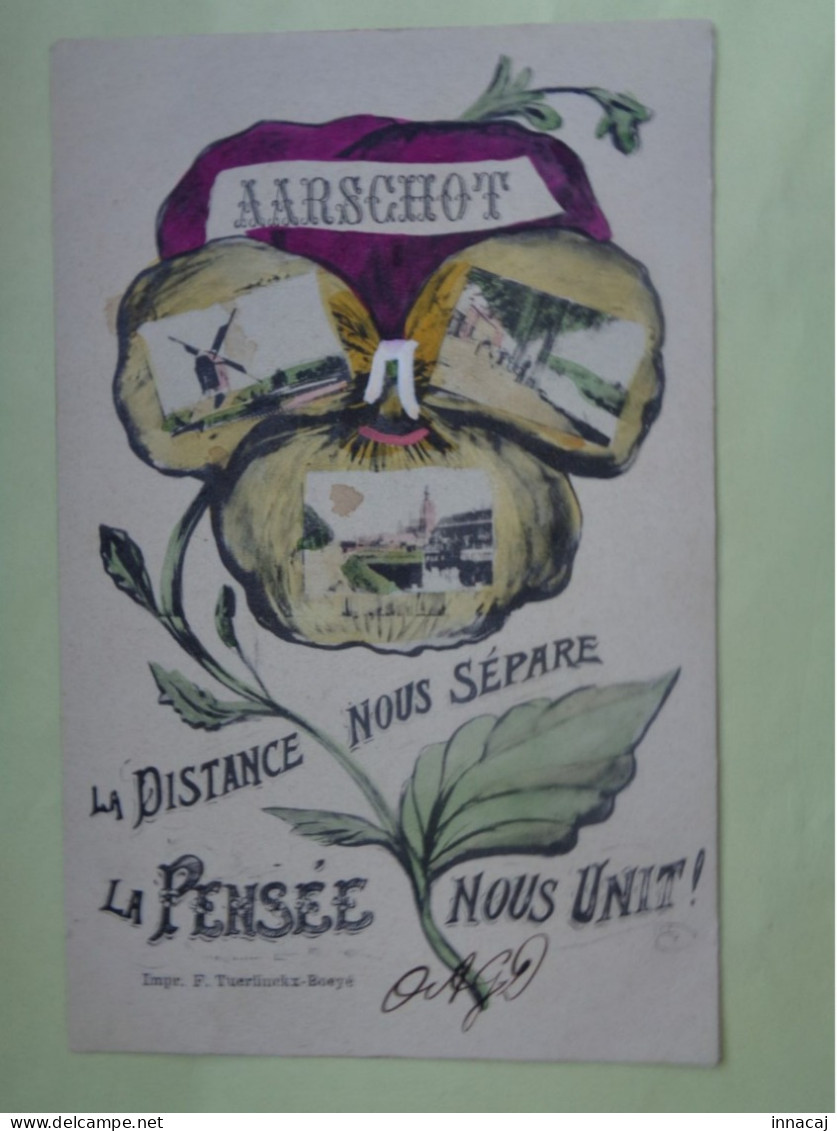 102-20-267              AARSCHOT   La Distance Nous Sépare La Pensée NOUS UIT    ( Colorisée ) - Aarschot